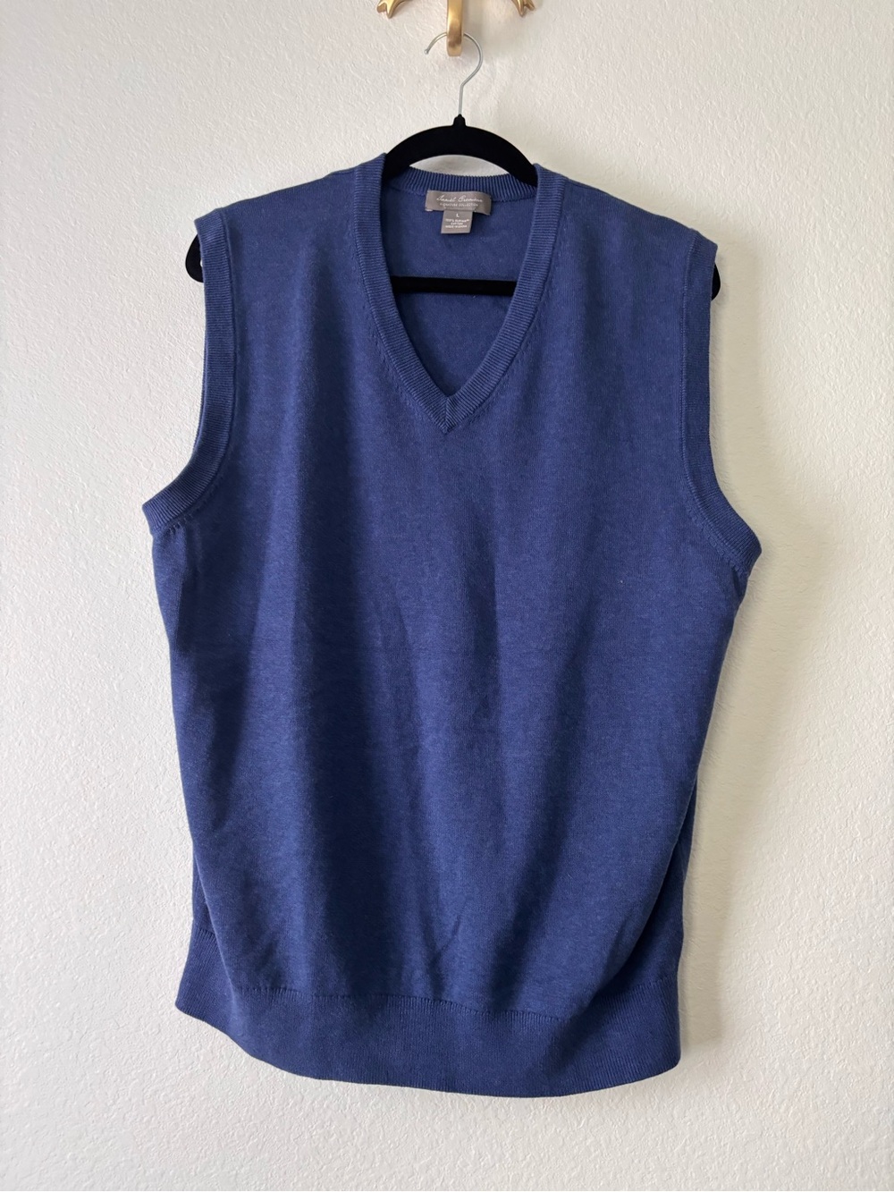 Daniel Cremieux Men's Navy V-Neck Supima Cotton Sweater